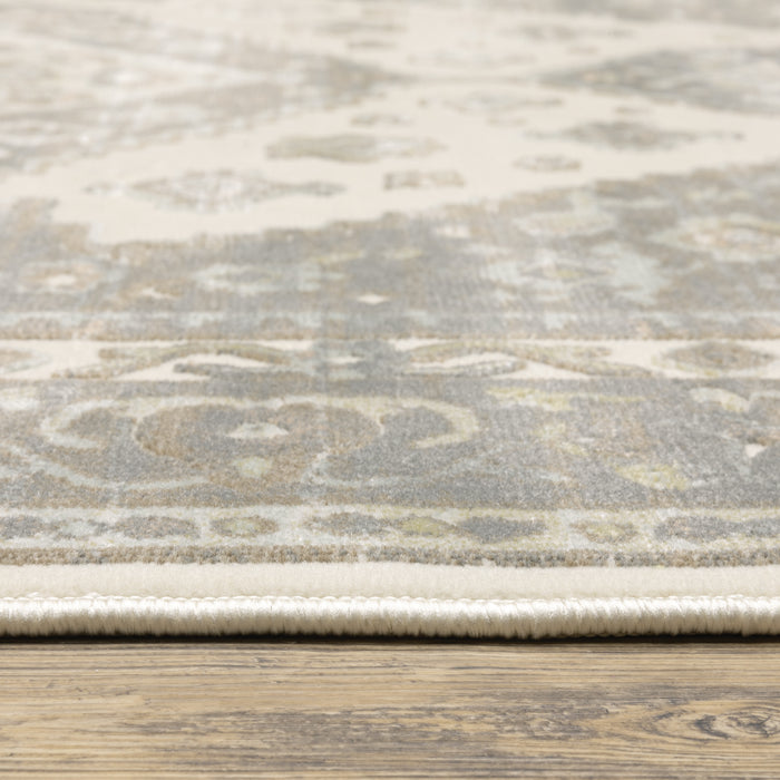 Oriental Weavers Capistrano 511E1 Ivory/ Grey 7'10"" x 10'10"" Indoor Area Rug C511E1240330ST