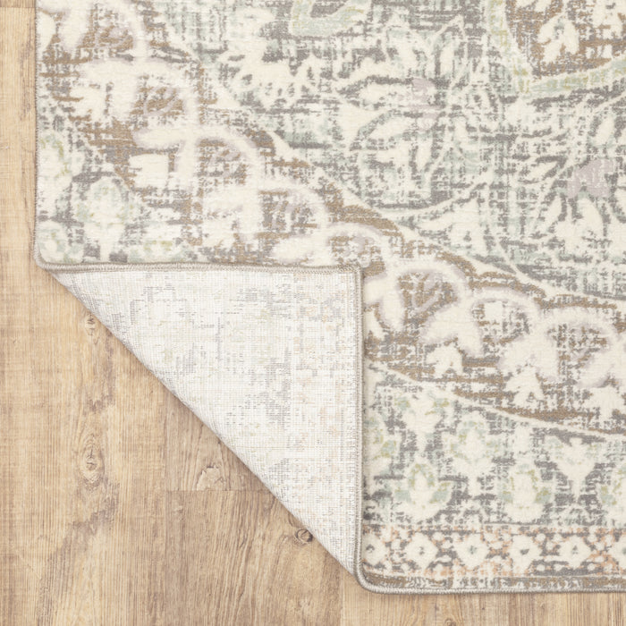 Oriental Weavers Capistrano 517B1 Ivory/ Grey 9'10"" x 12'10"" Indoor Area Rug C517B1300390ST