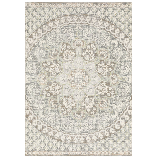 Oriental Weavers Capistrano 517B1 Ivory/ Grey 9'10"" x 12'10"" Indoor Area Rug C517B1300390ST