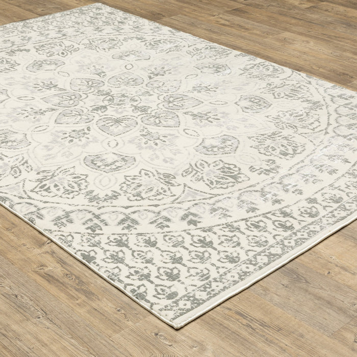 Oriental Weavers Capistrano 517C1 Ivory/ Grey 9'10"" x 12'10"" Indoor Area Rug C517C1300390ST
