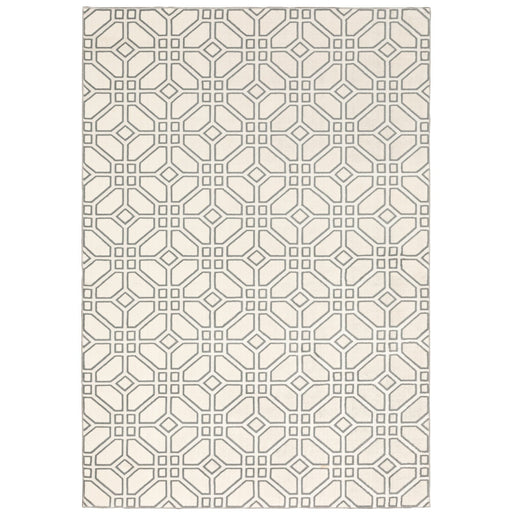 Oriental Weavers Capistrano 522A1 Ivory/ Grey 6'7"" x 9'6"" Indoor Area Rug C522A1200290ST