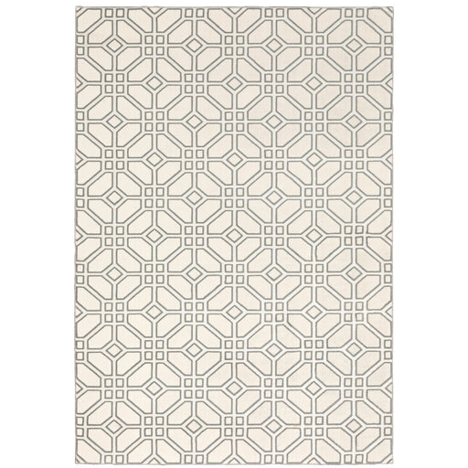 Oriental Weavers Capistrano 522A1 Ivory/ Grey 7'10"" x 10'10"" Indoor Area Rug C522A1240330ST