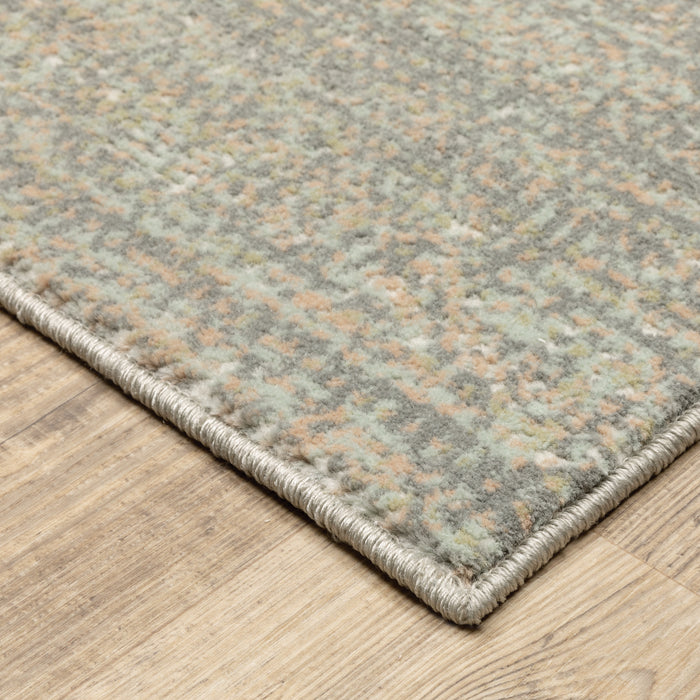 Oriental Weavers Capistrano 524A1 Grey/ Green 7'10"" x 10'10"" Indoor Area Rug C524A1240330ST
