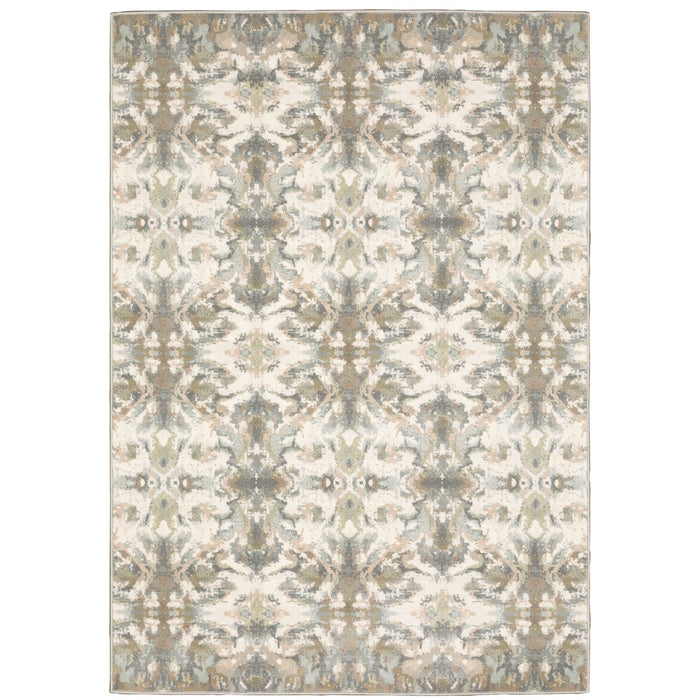 Oriental Weavers Capistrano 535B1 Ivory/ Multi 7'10"" x 10'10"" Indoor Area Rug C535B1240330ST