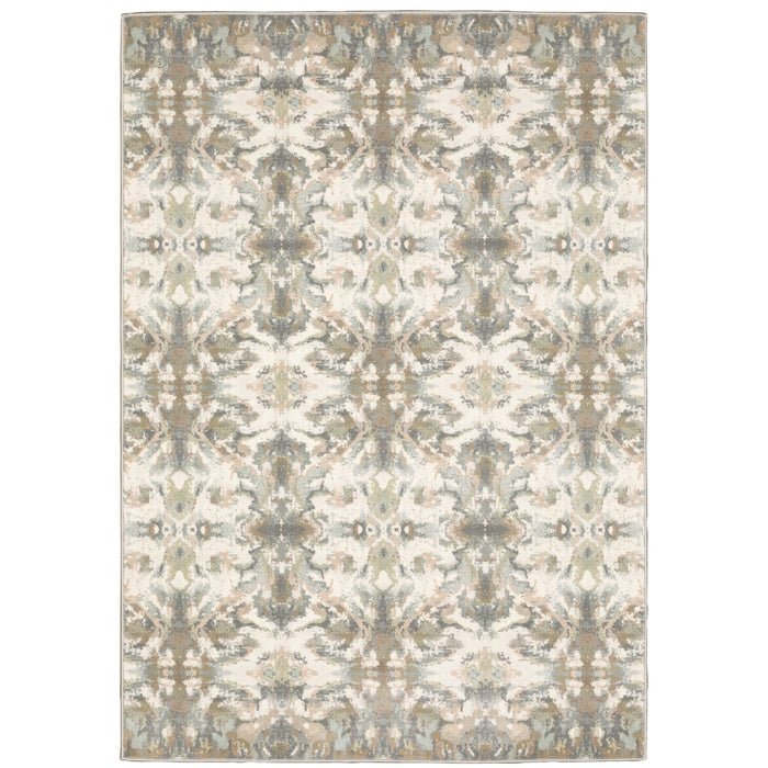Oriental Weavers Capistrano 535B1 Ivory/ Multi 6'7"" x 9'6"" Indoor Area Rug C535B1200290ST