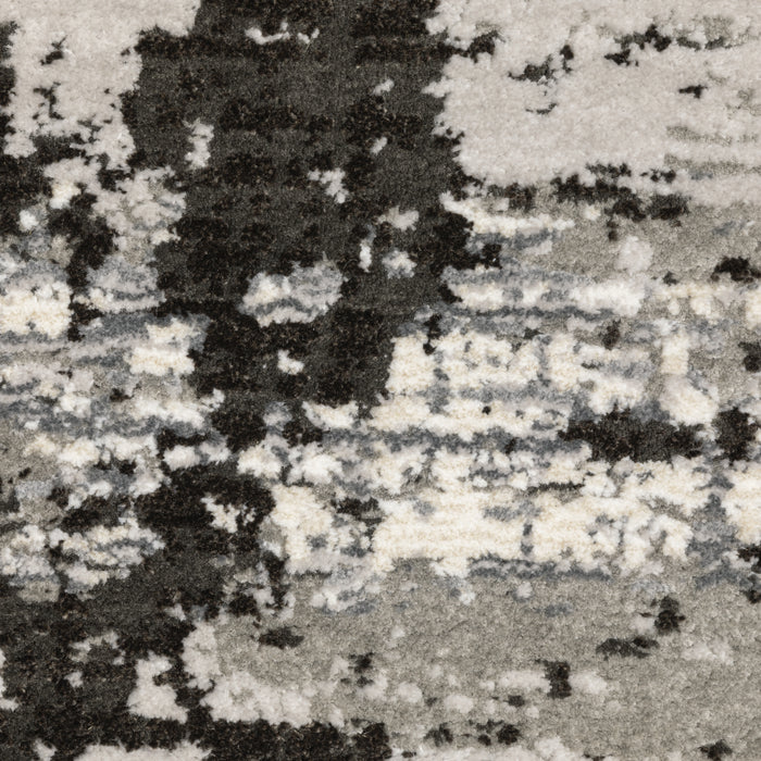 Oriental Weavers Caravan 4153Q Grey/ Black 6'7"" x 9'6"" Indoor Area Rug C4153Q200296ST