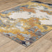 Oriental Weavers Caravan 530V8 Yellow/ Blue 9'10"" x 12'10"" Indoor Area Rug C530V8300394ST
