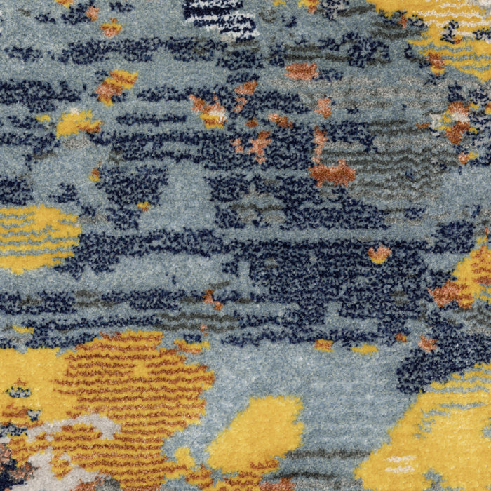 Oriental Weavers Caravan 530V8 Yellow/ Blue 9'10"" x 12'10"" Indoor Area Rug C530V8300394ST