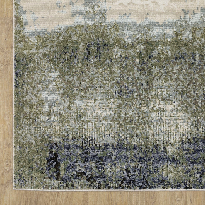 Oriental Weavers Caravan 5571H Blue/ Green 9'10"" x 12'10"" Indoor Area Rug C5571H300394ST