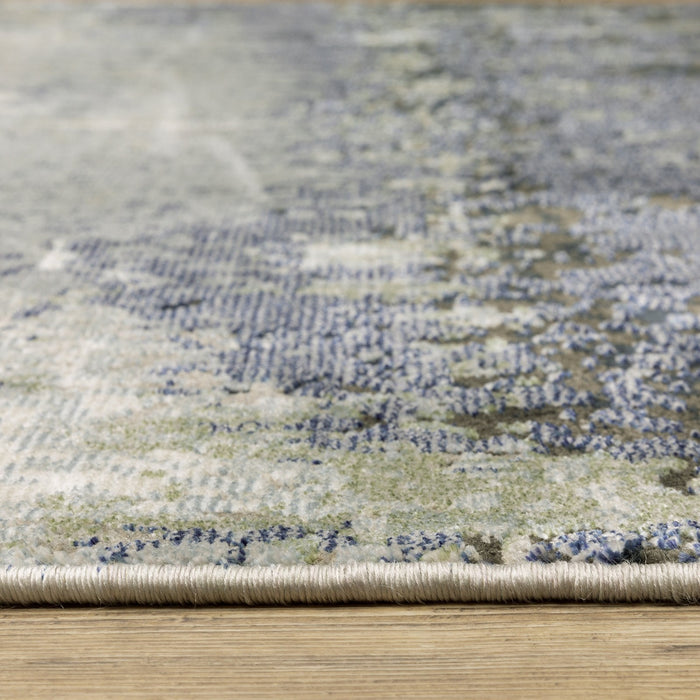 Oriental Weavers Caravan 5571H Blue/ Green 6'7"" x 9'6"" Indoor Area Rug C5571H200296ST