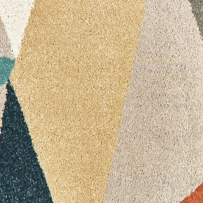 Oriental Weavers Carson 9659B Blue/ Orange 9'10"" x 12'10"" Indoor Area Rug C9659B300390ST