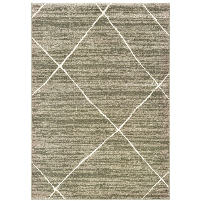 Oriental Weavers Carson 9661A Grey/ Ivory 7'10"" x 10' Indoor Area Rug C9661A240305ST