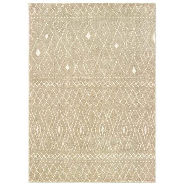 Oriental Weavers Carson 9665B Sand/ Ivory 7'10"" x 10' Indoor Area Rug C9665B240305ST