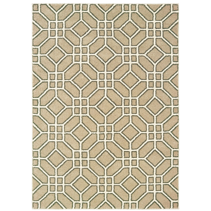 Oriental Weavers Carson 9669D Sand/ Ivory 7'10"" x 10' Indoor Area Rug C9669D240305ST