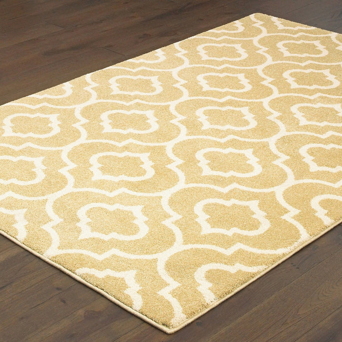 Oriental Weavers Carson 9672E Gold/ Ivory 9'10"" x 12'10"" Indoor Area Rug C9672E300390ST