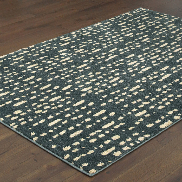 Oriental Weavers Carson 9673B Blue/ Ivory 7'10"" x 10' Indoor Area Rug C9673B240305ST