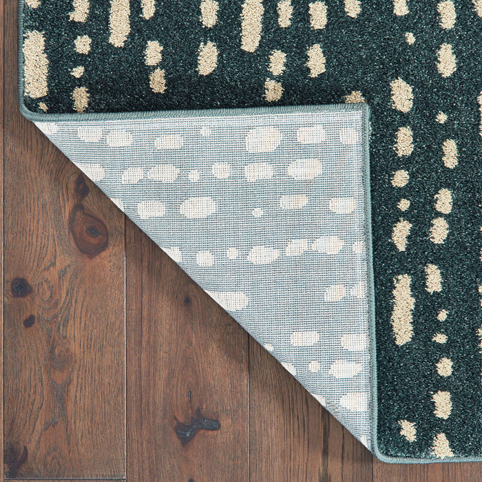 Oriental Weavers Carson 9673B Blue/ Ivory 9'10"" x 12'10"" Indoor Area Rug C9673B300390ST