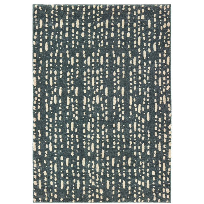 Oriental Weavers Carson 9673B Blue/ Ivory 7'10"" x 10' Indoor Area Rug C9673B240305ST
