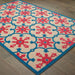 Oriental Weavers Cayman 190L9 Pink/Blue 9'10"" x 12'10"" Indoor/Outdoor Area Rug C190L9300390ST