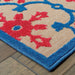 Oriental Weavers Cayman 190L9 Pink/Blue 9'10"" x 12'10"" Indoor/Outdoor Area Rug C190L9300390ST