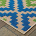 Oriental Weavers Cayman 2063Z Blue/ Green 9'10"" x 12'10"" Indoor/Outdoor Area Rug C2063Z300390ST