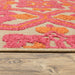 Oriental Weavers Cayman 2541V Sand/ Pink 9'10"" x 12'10"" Indoor/Outdoor Area Rug C2541V300390ST