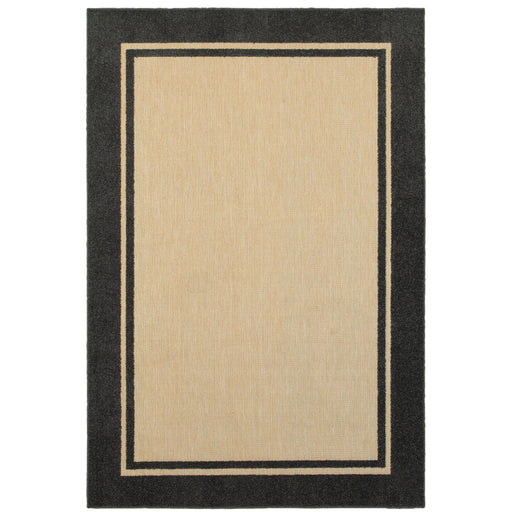 Oriental Weavers Cayman 5594K Sand/ Charcoal 9'10"" x 12'10"" Indoor/Outdoor Area Rug C5594K300390ST
