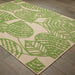 Oriental Weavers Cayman 566F9 Sand/ Green 9'10"" x 12'10"" Indoor/Outdoor Area Rug C566F9300390ST