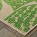 Oriental Weavers Cayman 566F9 Sand/ Green 9'10"" x 12'10"" Indoor/Outdoor Area Rug C566F9300390ST