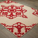 Oriental Weavers Cayman 097R9 Sand/ Red 9'10"" x 12'10"" Indoor/Outdoor Area Rug C097R9300390ST