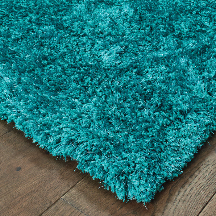 Oriental Weavers Cosmo 81104 Teal 6'6"" x 9'6"" Indoor Area Rug C81104198289ST