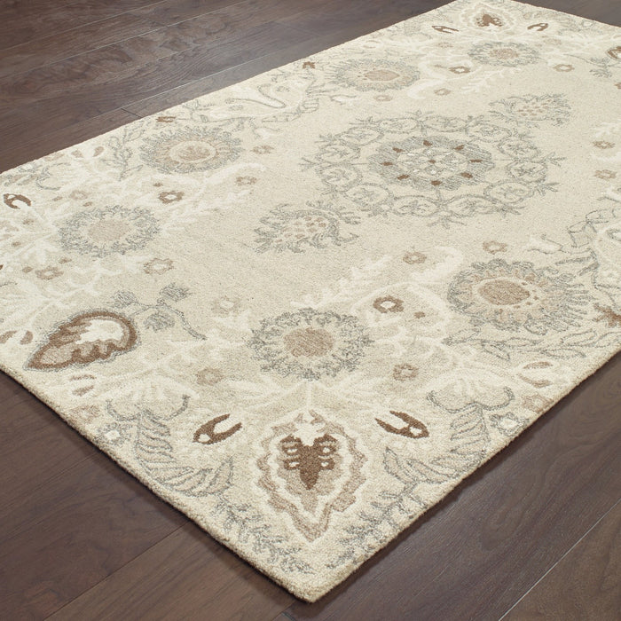 Oriental Weavers Craft 93000 Sand/ Ash 10' x 13' Indoor Area Rug C93000304396ST