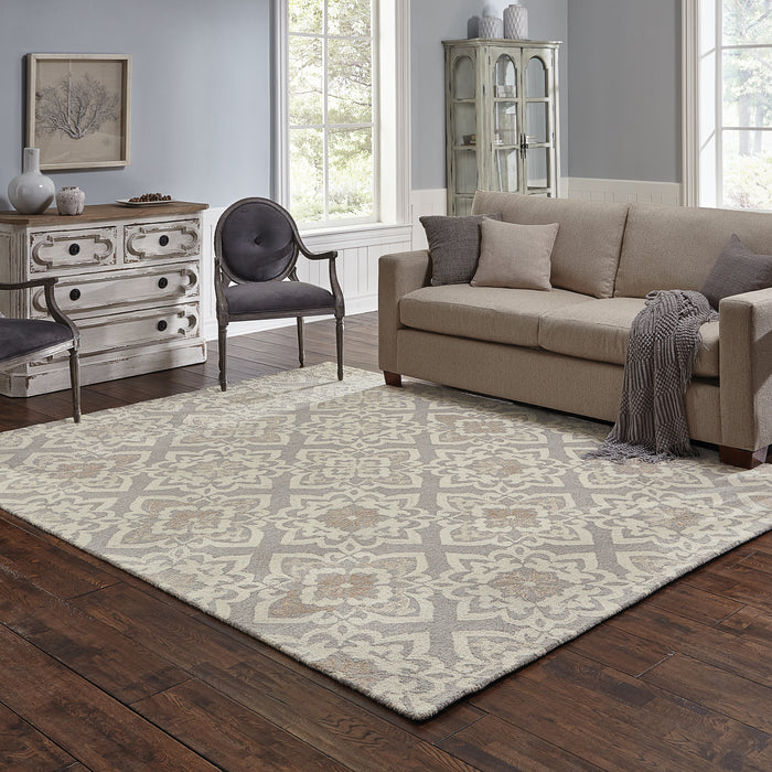 Oriental Weavers Craft 93004 Grey/ Sand 10' x 13' Indoor Area Rug C93004304396ST