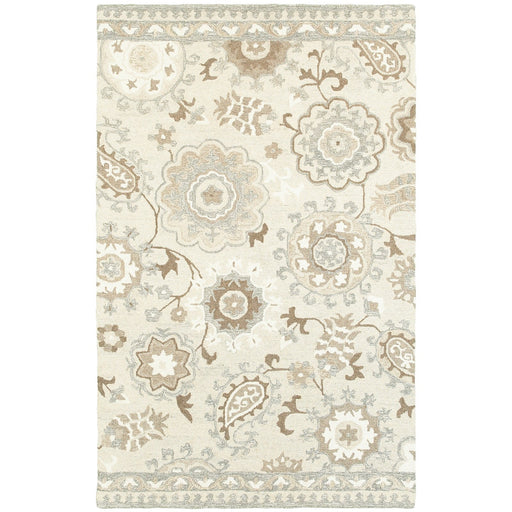 Oriental Weavers Craft 93005 Ivory/ Grey 10' x 13' Indoor Area Rug C93005304396ST