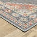 Oriental Weavers Cyprus 020B4 Blue/ Salmon 9'10"" x 12'10"" Indoor/Outdoor Area Rug C020B4300390ST