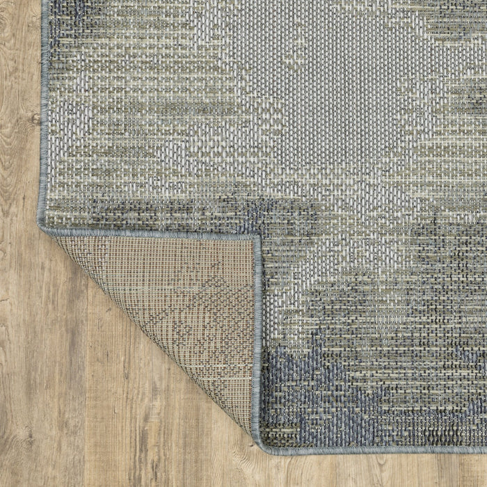 Oriental Weavers Cyprus 2101B Grey/ Blue 9'10"" x 12'10"" Indoor/Outdoor Area Rug C2101B300390ST