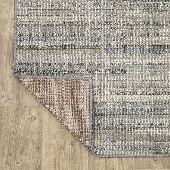 Oriental Weavers Cyprus 2102E Blue/ Green 9'10"" x 12'10"" Indoor/Outdoor Area Rug C2102E300390ST