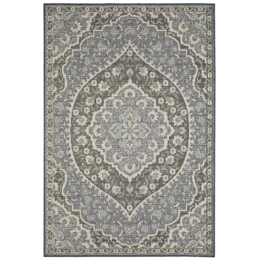 Oriental Weavers Cyprus 228C4 Blue/ Sage 9'10"" x 12'10"" Indoor/Outdoor Area Rug C228C4300390ST