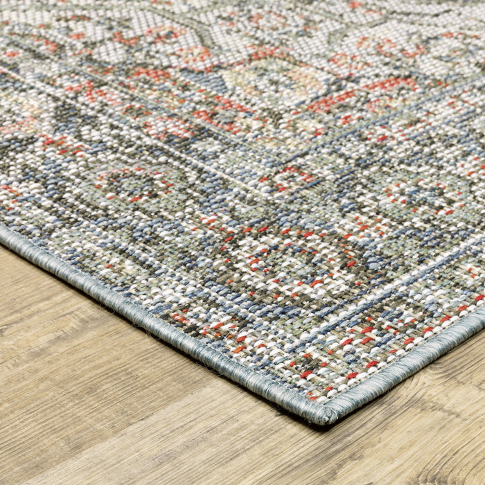 Oriental Weavers Cyprus 429Q4 Grey/ Multi 9'10"" x 12'10"" Indoor/Outdoor Area Rug C429Q4300390ST