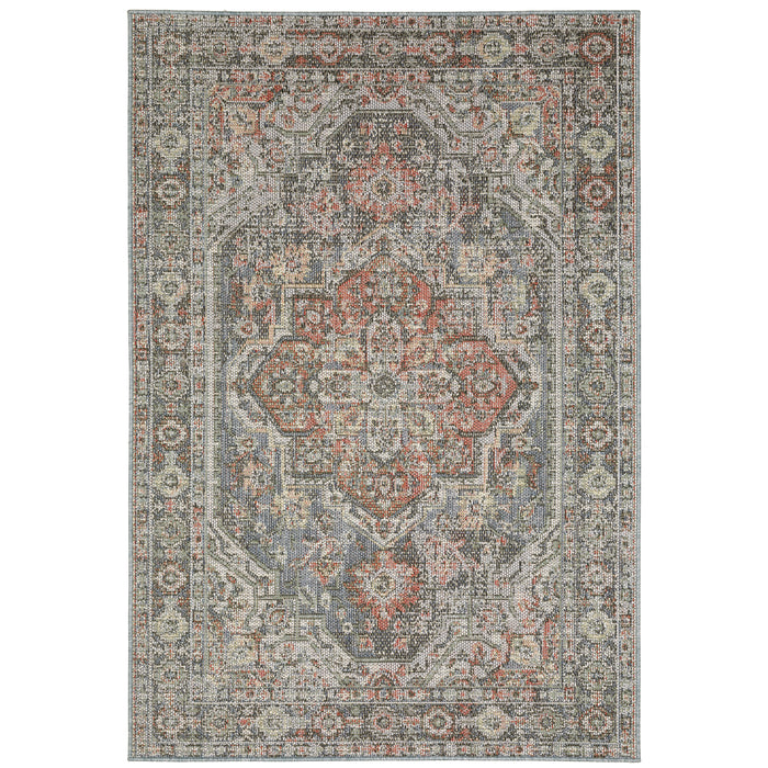 Oriental Weavers Cyprus 429Q4 Grey/ Multi 9'10"" x 12'10"" Indoor/Outdoor Area Rug C429Q4300390ST