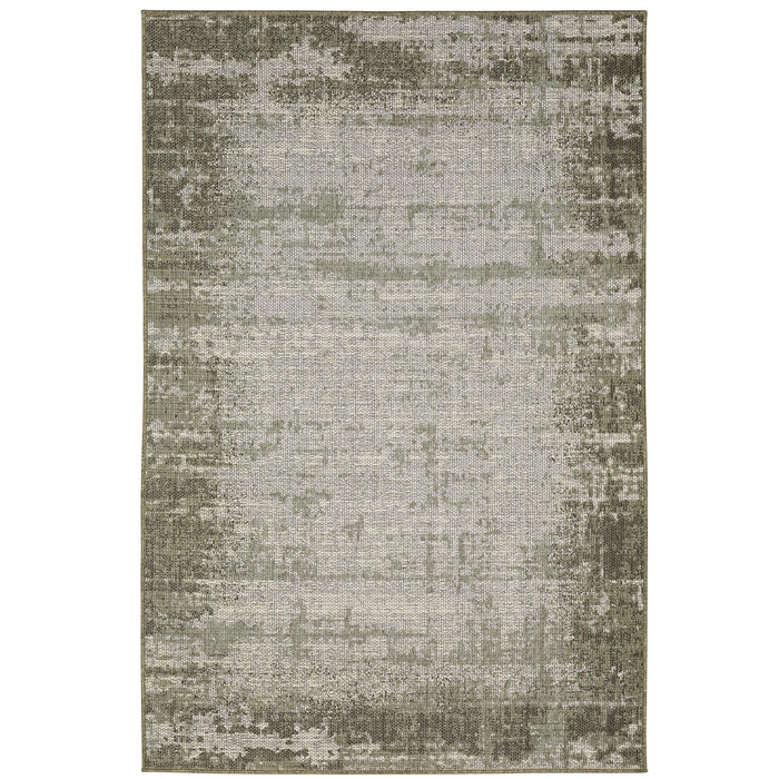 Oriental Weavers Cyprus 4929E Green/ Ivory 9'10"" x 12'10"" Indoor/Outdoor Area Rug C4929E300390ST