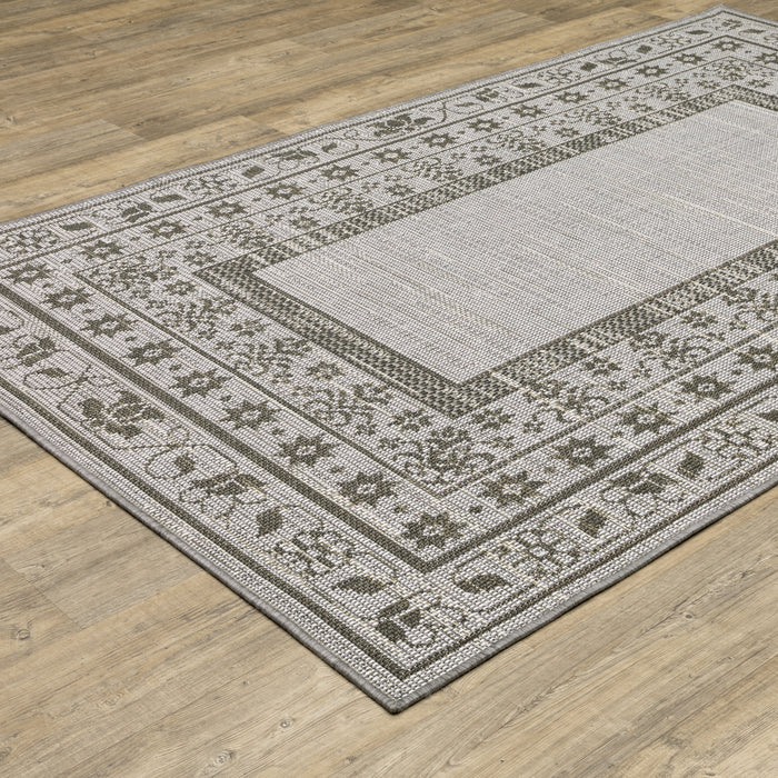 Oriental Weavers Cyprus 6153N Beige/ Grey 9'10"" x 12'10"" Indoor/Outdoor Area Rug C6153N300390ST