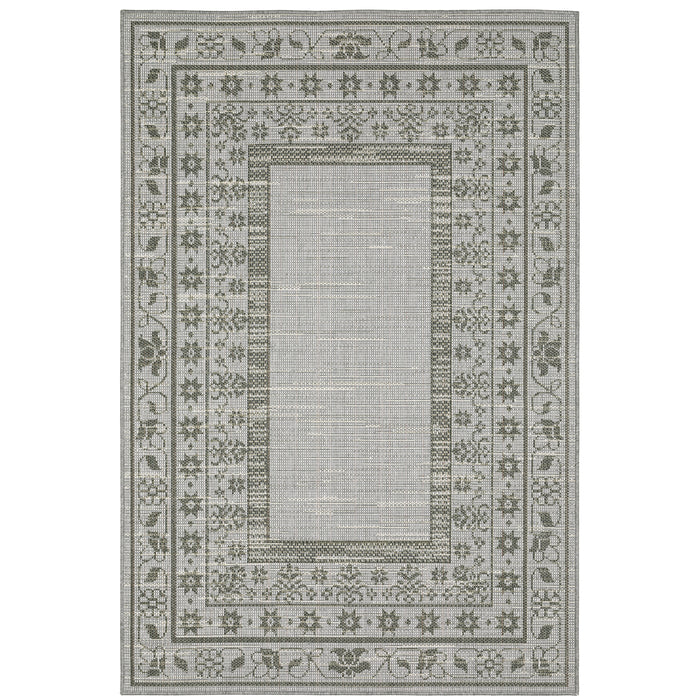 Oriental Weavers Cyprus 6153N Beige/ Grey 9'10"" x 12'10"" Indoor/Outdoor Area Rug C6153N300390ST