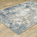 Oriental Weavers Easton 011E3 Blue/ Ivory 9'10"" x 12'10"" Indoor Area Rug E011E3300390ST