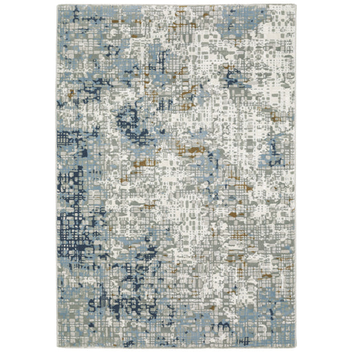 Oriental Weavers Easton 011E3 Blue/ Ivory 7'10"" x 10'10"" Indoor Area Rug E011E32403330ST