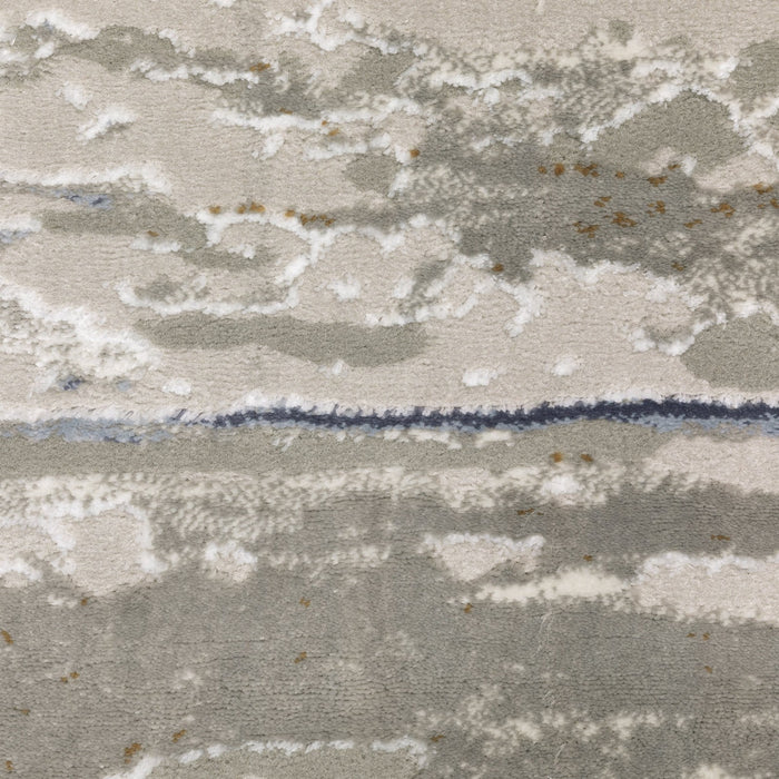 Oriental Weavers Easton 012E3 Grey/ Blue 9'10"" x 12'10"" Indoor Area Rug E012E3300390ST