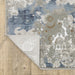Oriental Weavers Easton 3313Q Grey/ Blue 6'7"" x 9'6"" Indoor Area Rug E3313Q200290ST