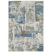 Oriental Weavers Easton 4518X Grey/ Blue 6'7"" x 9'6"" Indoor Area Rug E4518X200290ST