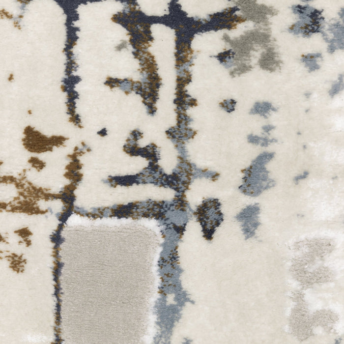 Oriental Weavers Easton 8111X Grey/ Blue 6'7"" x 9'6"" Indoor Area Rug E8111X200290ST