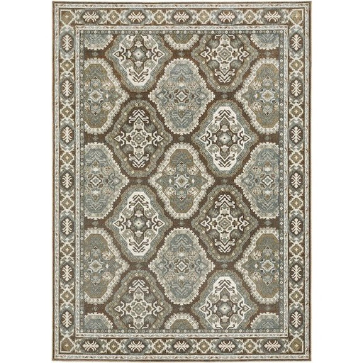 Oriental Weavers Ellington ELL03 Rust/ Blue 6'7"" x 9'6"" Indoor Area Rug EELL03200296ST